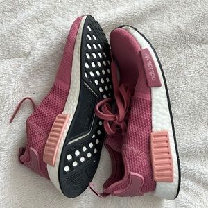 size seven adidas pink NMDs